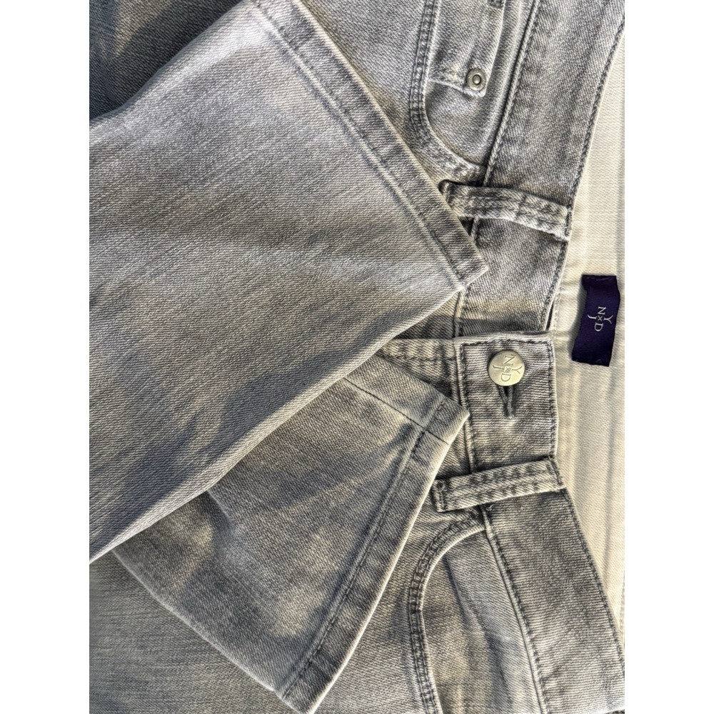 Belle By Kim Gravel Pull On Capri Jeans Button Slit Hem Size 12P